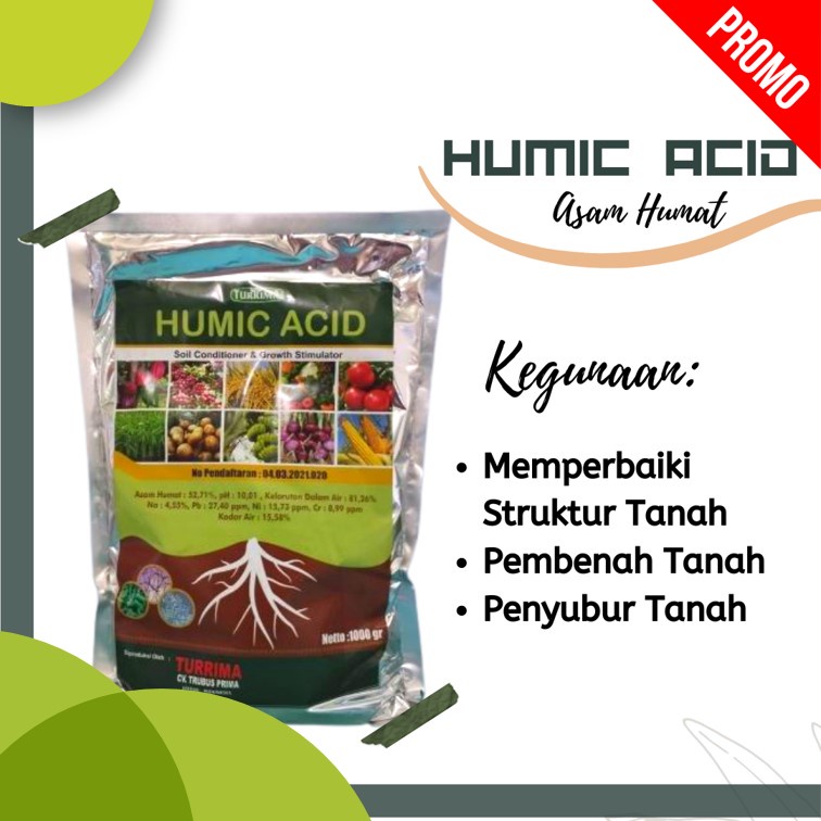 Asam humat pembenah tanah, ASAM HUMAT 1Kg Untuk Tanaman, Perbaiki Sifat Tanah Pembenah Tanah Terbaik
