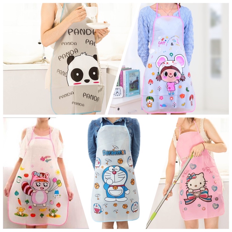 Celemek Masak Apron Waterproof  • Celemek Plastik PVC • Celemek Dapur • SHABBY • SOUVENIR MURAH