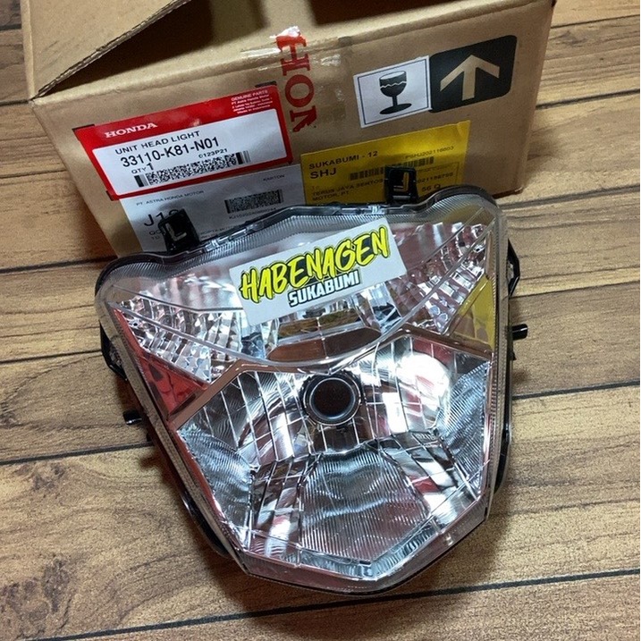 reflektor kap kaca mika lampu depan head lamp light honda All New Beat FI ECO ESP street 2016 - 2019