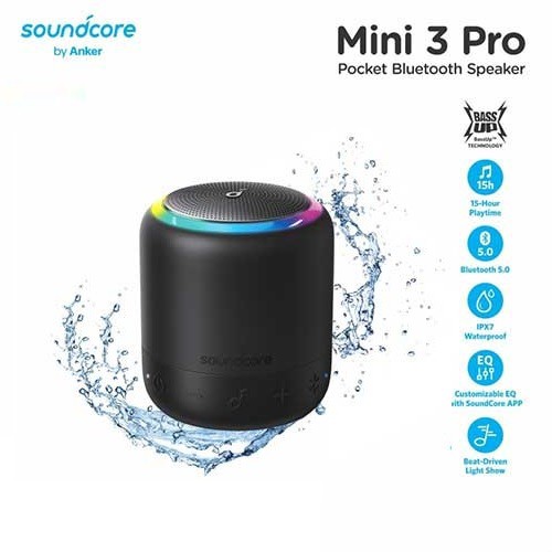 AKN88 - ANKER A3127 SoundCore Mini 3 Pro Speaker Portable IPX7 Waterproof