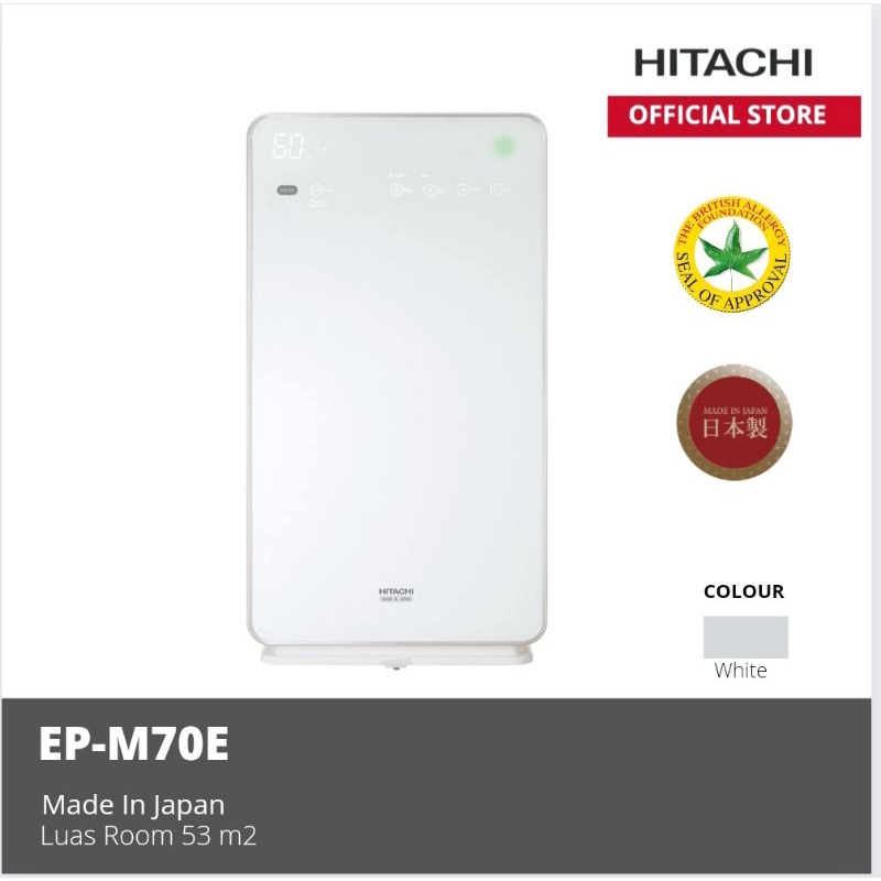HITACHI AIRPURIFIER EP-M70E Made In Japan