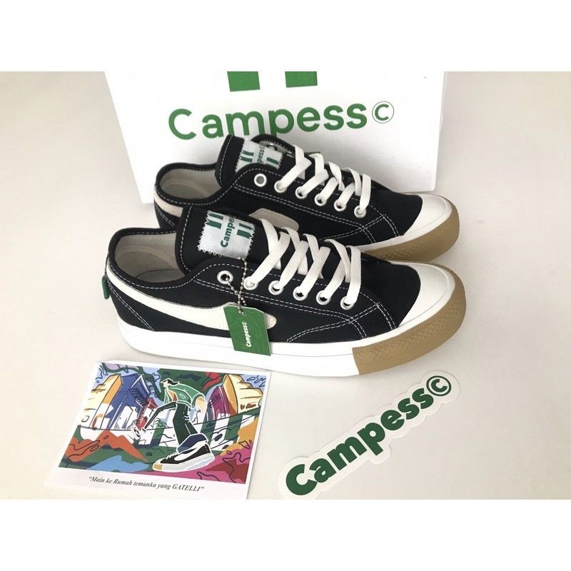 Sepatu Campess Gatelli Black Gum Sepatu Lokal Pride Sepatu Lokal Brand Ori Murah