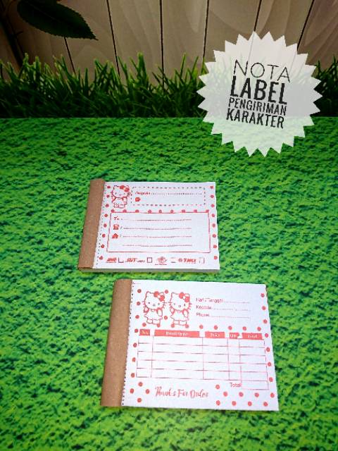 

NOTA DAN LABEL PENGIRIMAN KARAKTER ISI 100 LBR