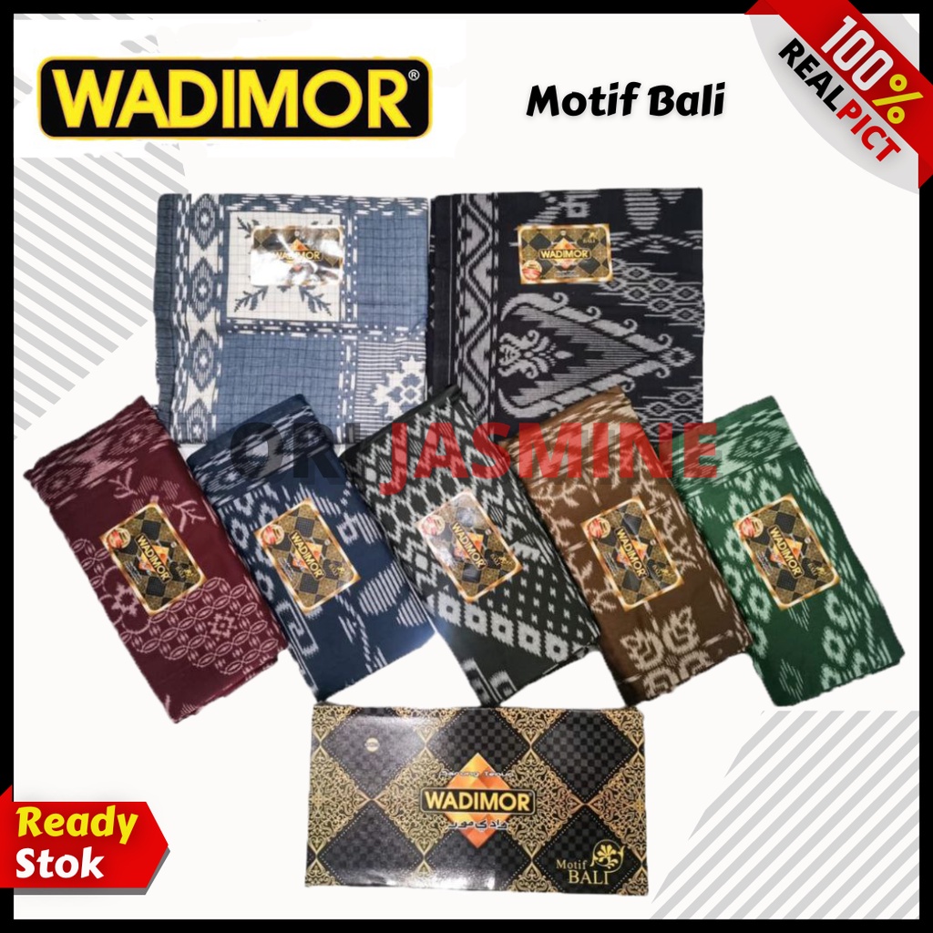 Sarung Wadimor Motif Bali Kain Sarung Pria Tenun Tradisional Premium Dewasa Sholat Daerah Jawa Pria