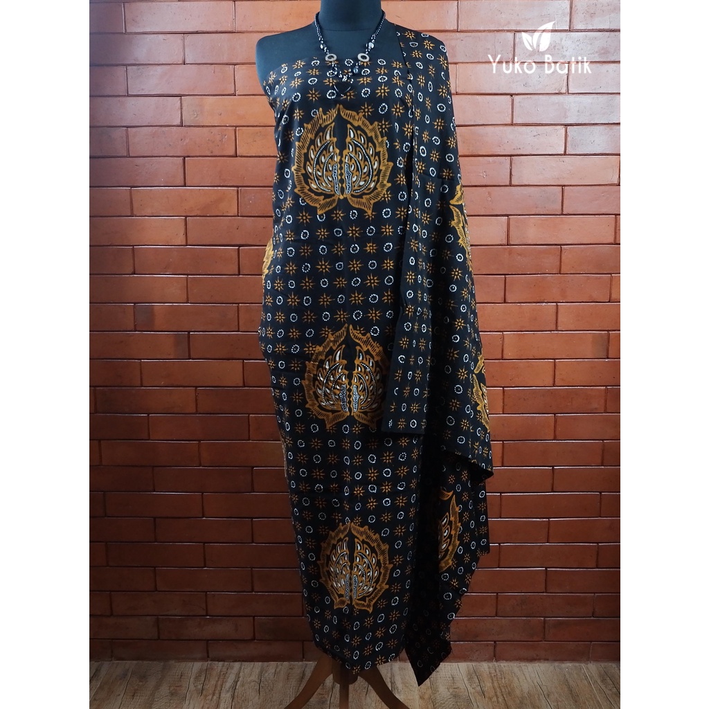 Kain Batik Tulis Motif Jogja Klasik Truntum Gurdo Sogan Gold