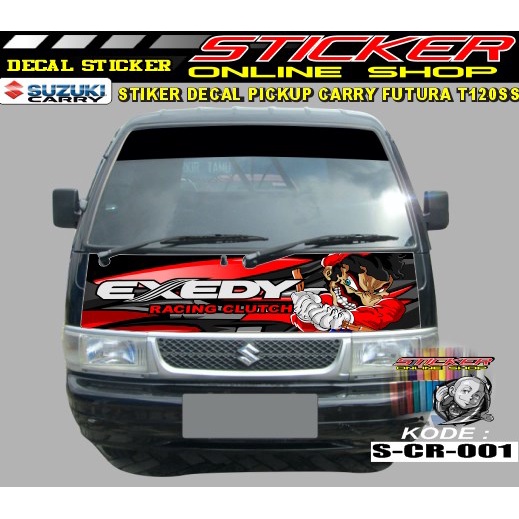 stiker mobil dekal PICKUP CARRY decal print variasi terbaru.DECAL STICKER KAP DEPAN KABIN T 120 SS