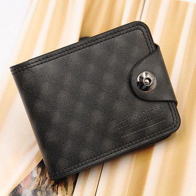 Dompet Pendek Lipat Pria Kancing Magnet Men's Wallet High Quality Dompet Pria Import