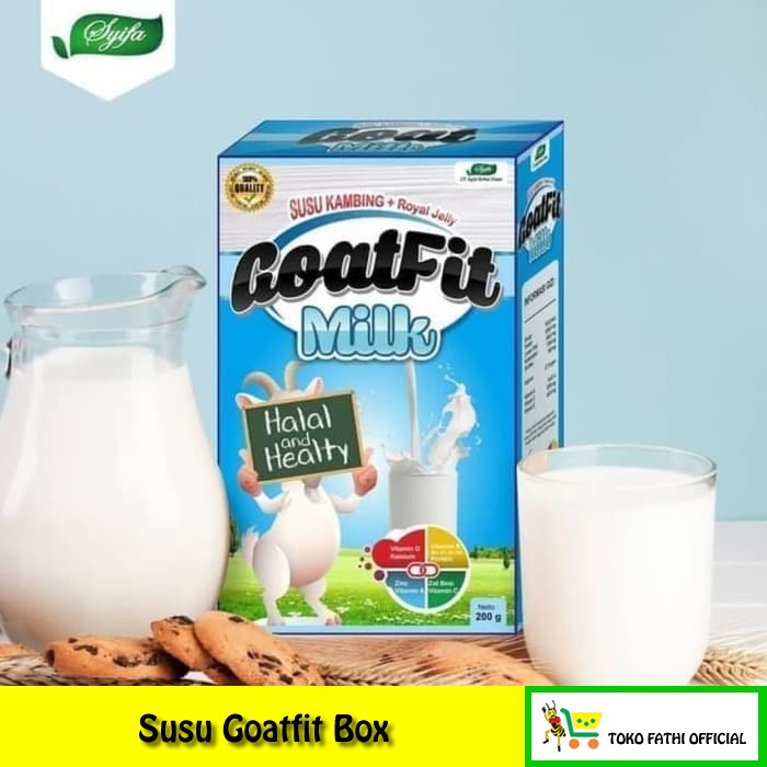 

Susu Kambing Goatfit Milk Plus Royal Jelly (membantu pencernaan, mengobati alergi, nutrisi tulang)