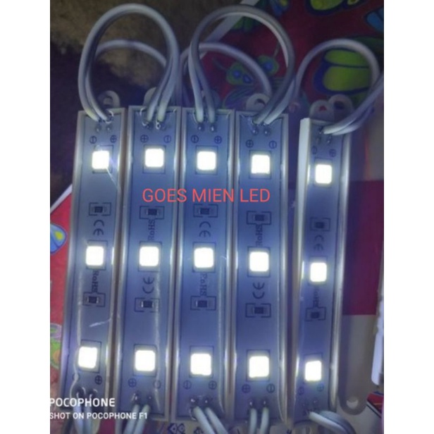 modul 3 led 5054 warna putih per 20 biji