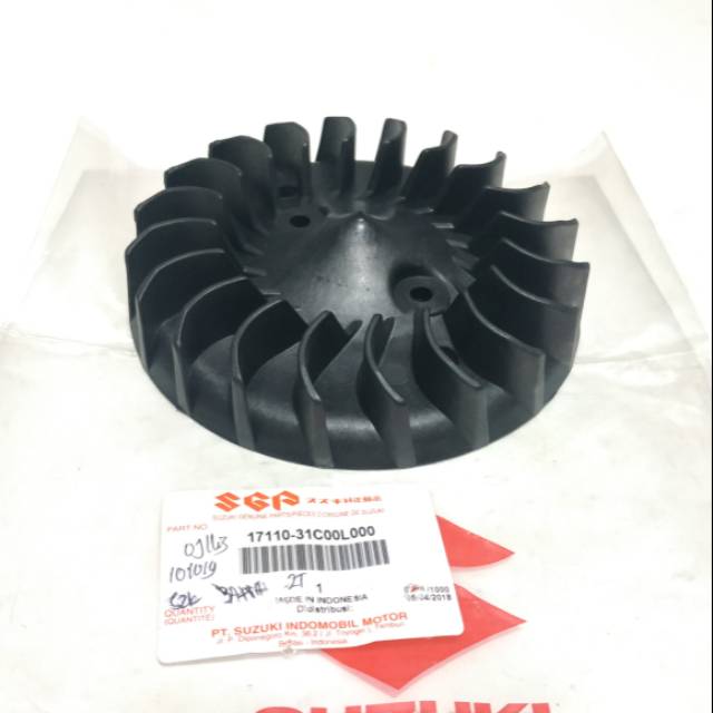 KIPAS MESIN MAGNET SATRIA 2TAK HIU FAN COOLING 17110-31C00-000 ORIGINAL SUZUKI