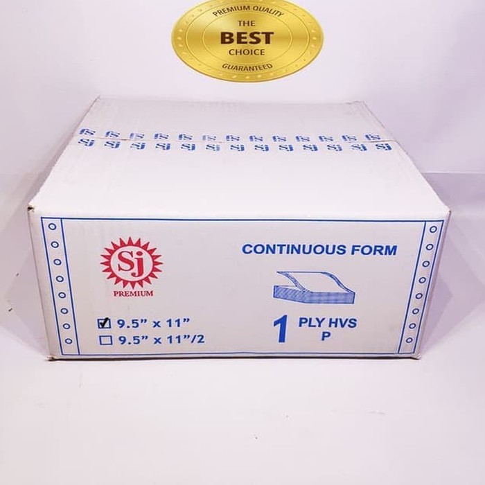 

CONTINUOUS FORM 9,5 X 11 1PLY SJ PREMIUM