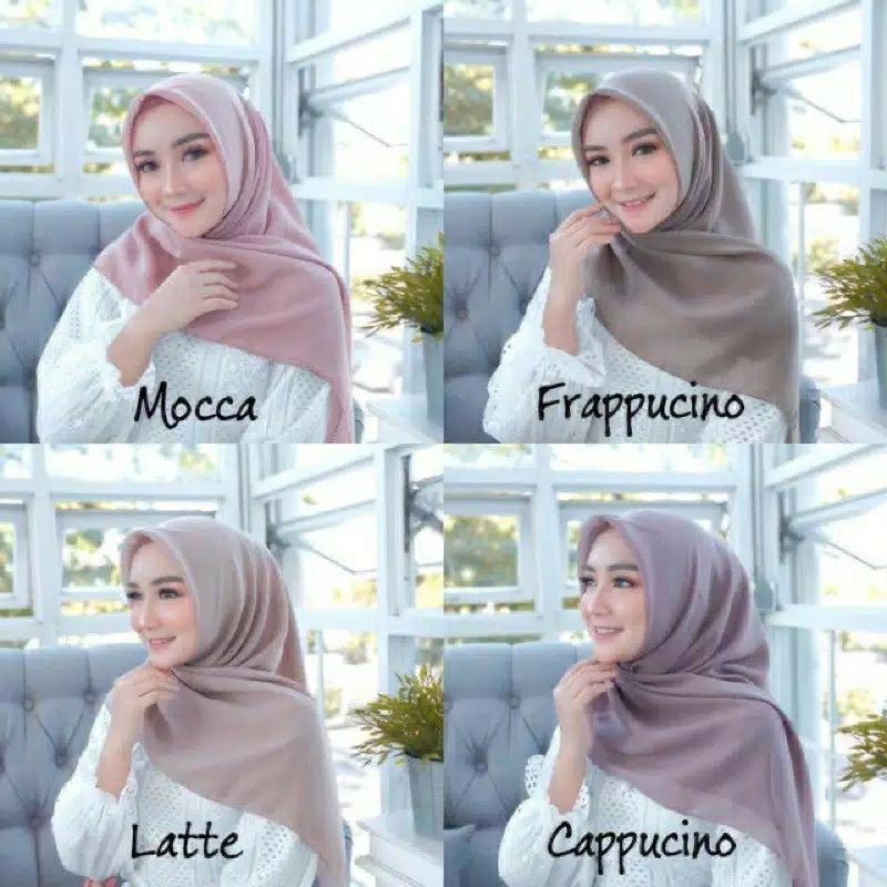 Hijab Bella Square Hijab Segi empat Hijab Bella Square Pollycotton