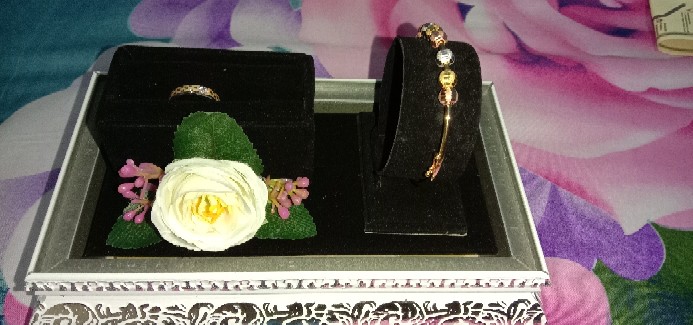 Kotak Cincin Gelang Frame Tutup Mika Untuk Seserahan/ Lamaran Fcg