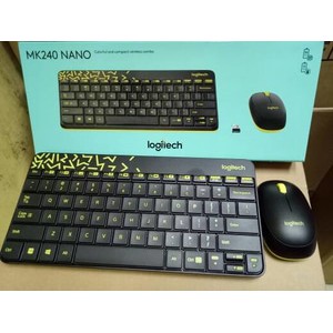 Logitech Wireless Keyboard .&amp; Mouse Combo MK 240 Nano