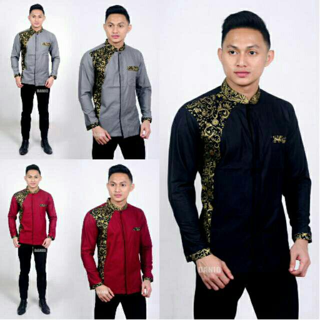 Diskon Bswart Batik Hrb026 Kenongo Hem Pendek Padi Pekalongan M L Xl Batik Pria Murah Modern Grosir