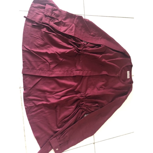 Kamila Wardrobe/ Hava/ Iymelsayshijab/ Ria Miranda/ Tunik Blouse Mint Preloved Mint Condition