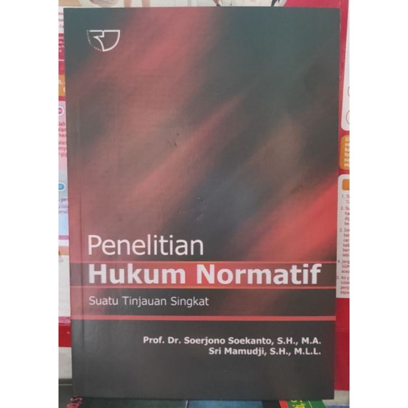 PENELITIAN HUKUM NORMATIF By Soejono sukamto