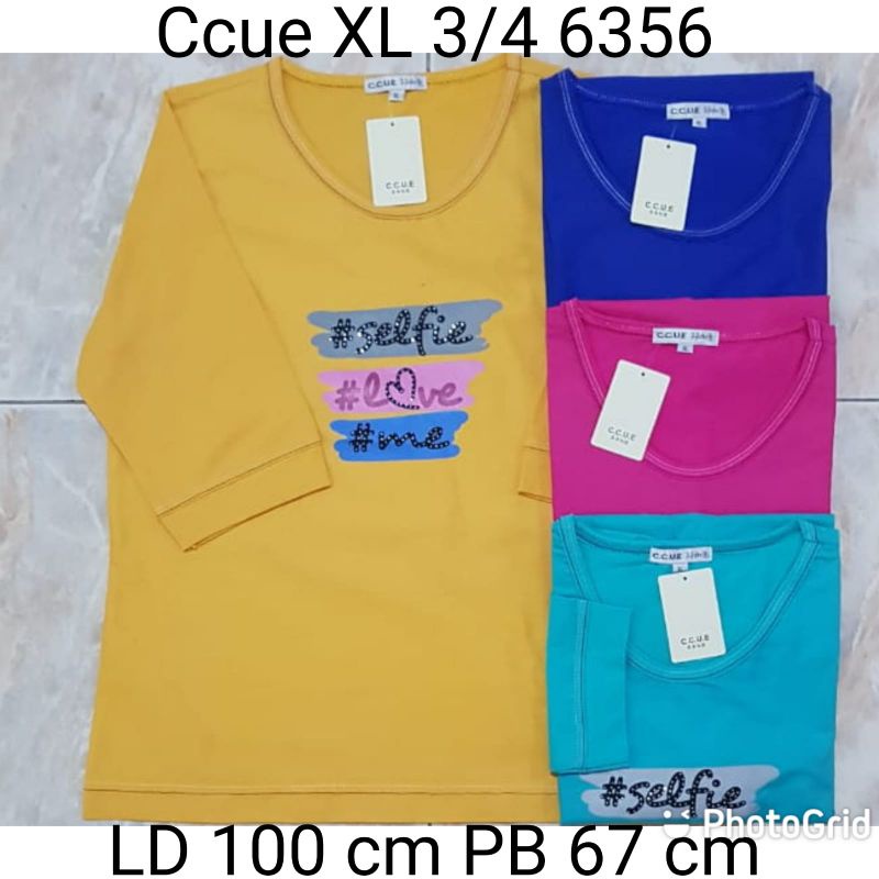 KAOS WANITA -BRAND CCUE MOTIF KEKINIAN