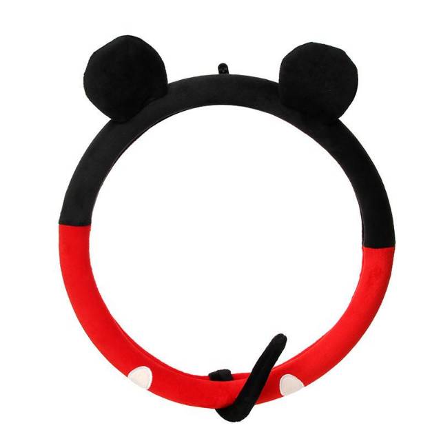 Sarung Cover Stir Setir impor Mickey minnie SETIR KUPING // Sarung cover Setir Stir Bludru Mickey Import Murah