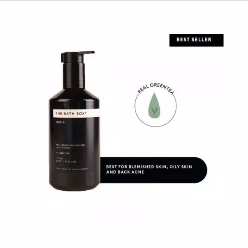 Jual THE BATH BOX Ocha Liquid Soap (Back Acne, Oily Skin, Rich