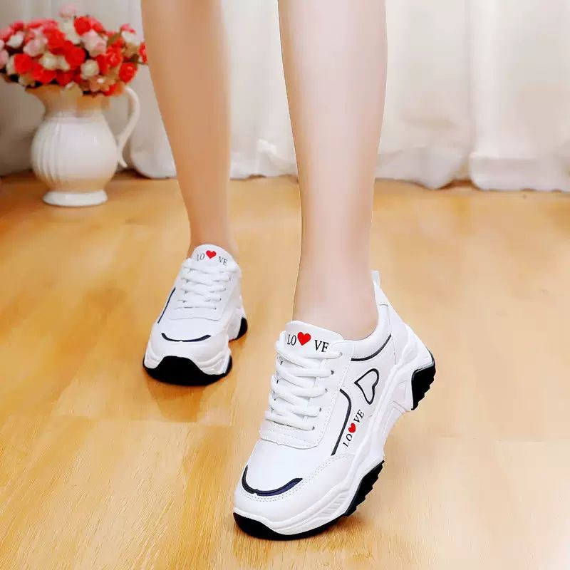 sneakers wanita love you korean style