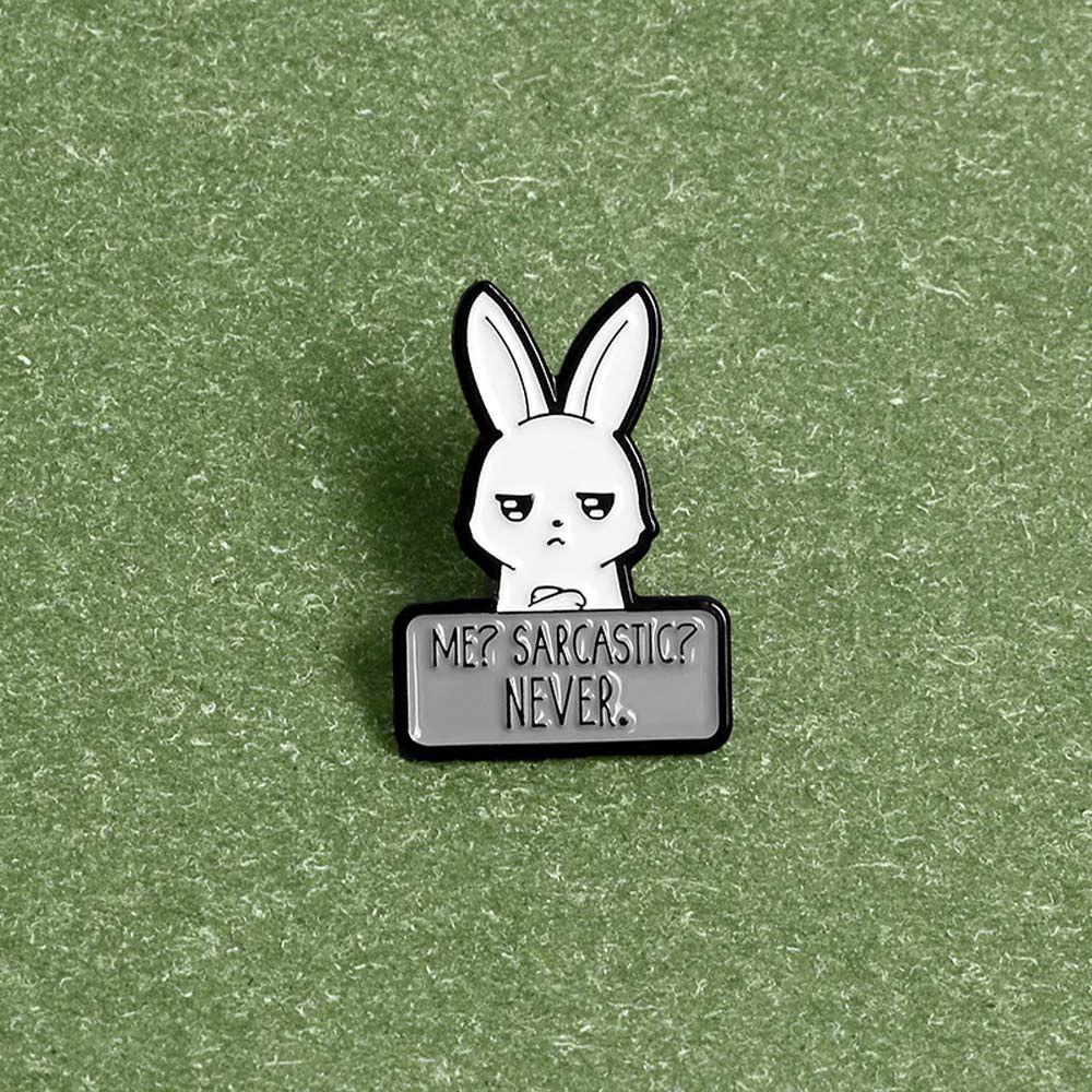 Pin Bros Lencana Enamel Bentuk Kartun Kelinci Untuk Travel