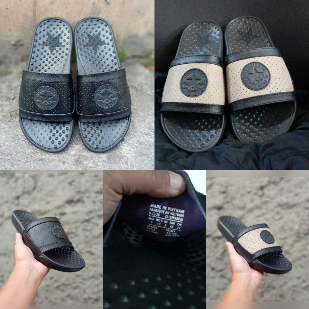 SENDAL / SENDAL CONVERSE SELOP / BAHAN KULIT ASLI