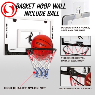Basketball Hoop Papan Ring Basket Besi Portable Acrylic + Bola Papan Basket Tempel Gantung KADO ANAK COWO Ring Basket Anak Mini Set