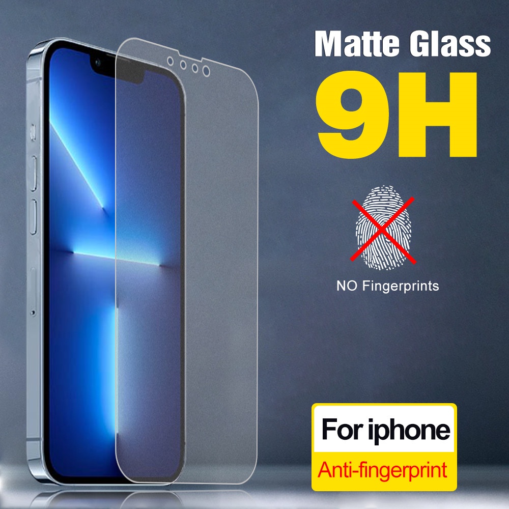 Pelindung Layar Tempered Glass 9d Matte Untuk iPhone 11 12 13 Pro Max 12 13 Mini 6S 7 8 Plus X XR XS Max