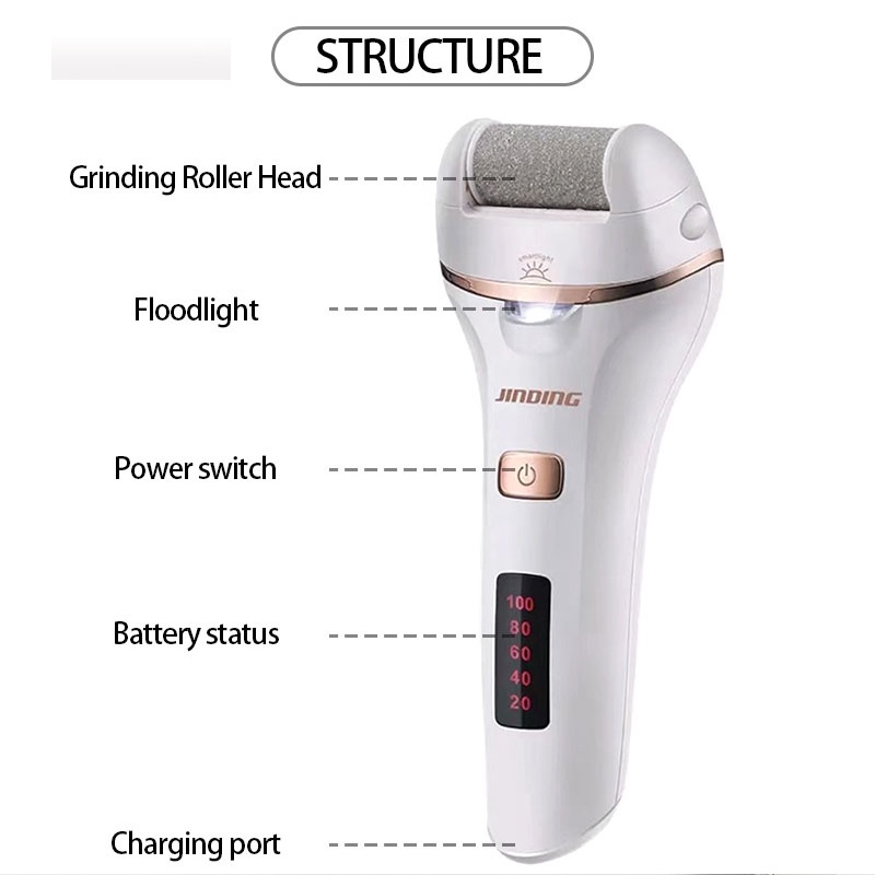 Penghalus Kaki Elektrik/Portable callus Remover/ Pedicure menicure Foot Grinder /Untuk Menghilangkan Kulit Mati Dan KapalanBarang spot