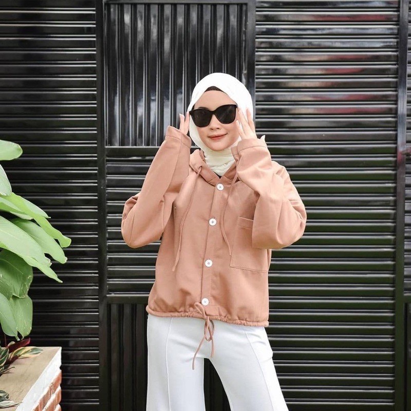 Sweater Miyo Kancing Hidup Hodie (LD 100, P 60)
