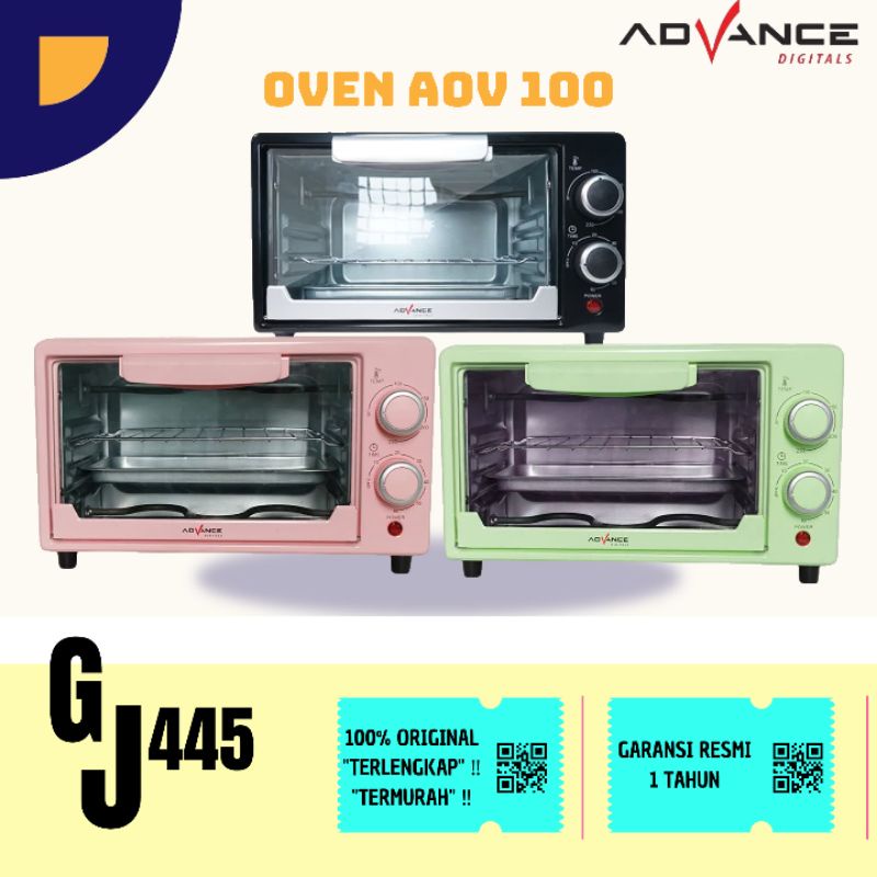 Advance Electric Oven (Oven Listrik ) AOV-100 Kapasitas 9L Garansi Resmi Advance 1 Tahun