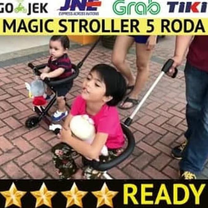 Magic Stroller Balita Bayi 5 Roda Stroller