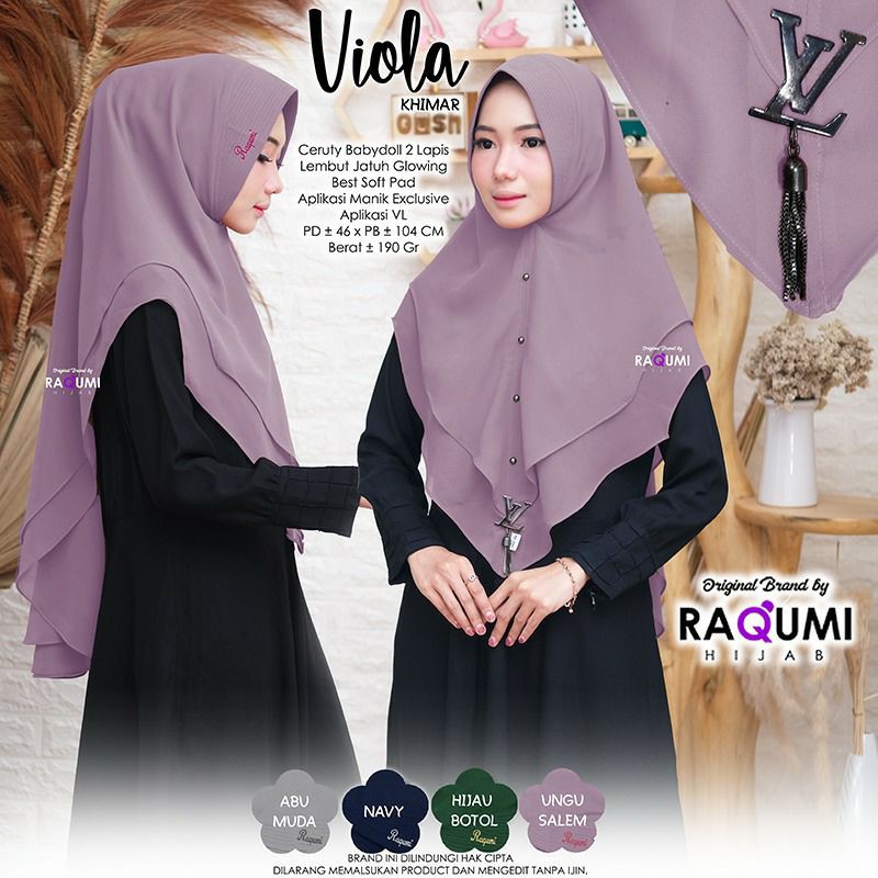 hijab VIOLA KHIMAR ORI RAQUMI HIJAB