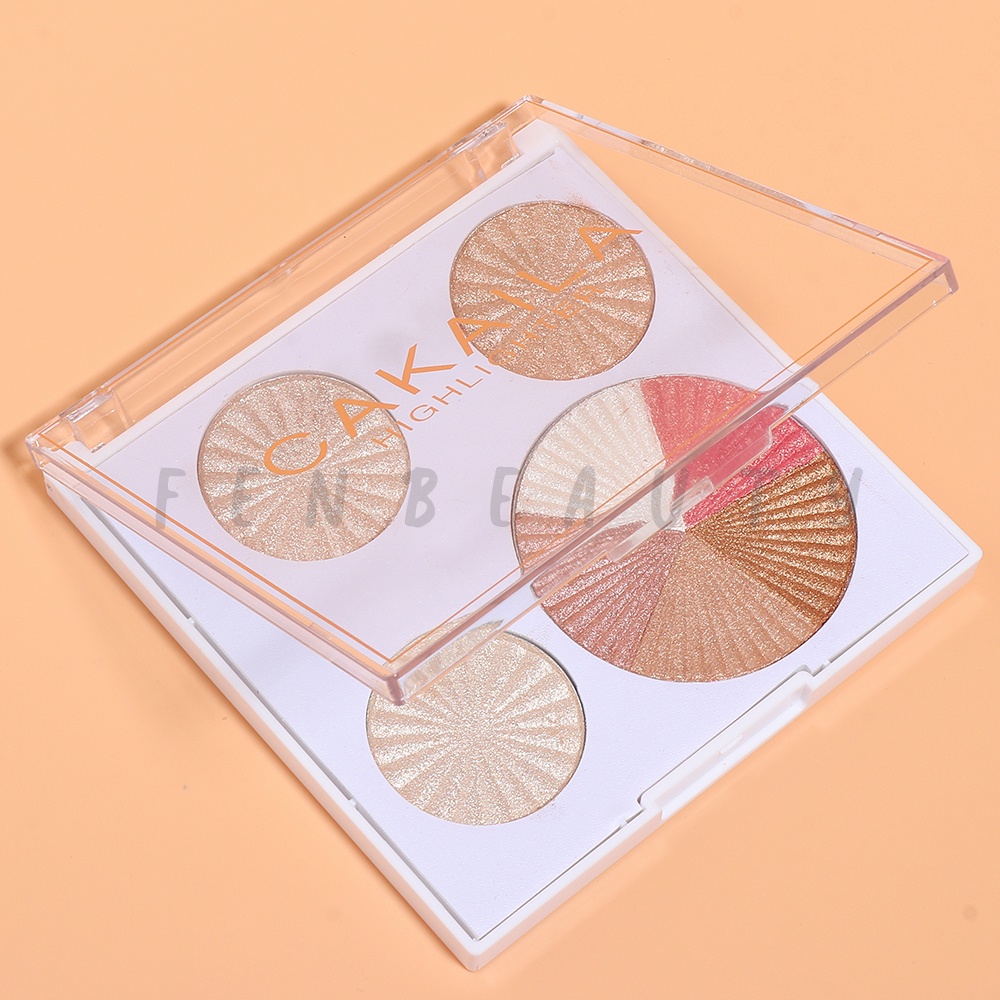 100% ORIGINAL! PROMO CAKAILA 8 Warna Bronzer Shimmer Highlighter Kontur Palette Palet Powder Blush Makeup