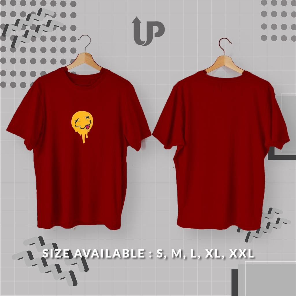 KAOS STREETWEAR SIMPLE DESAIN EMOJI / KAOS STREETWEAR / KAOS TSHIRT DISTRO MURAH BERKUALITAS