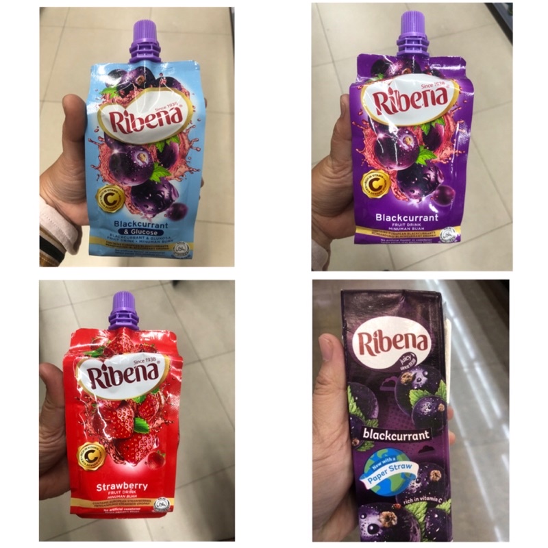 

Ribena Minuman buah rasa Blackcurrant dan Strawberry - 330ml / 250ml