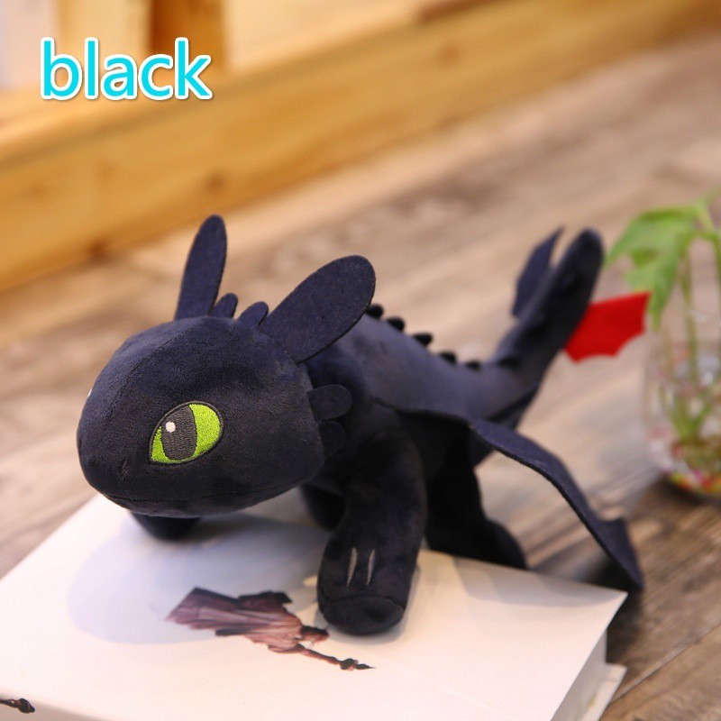 Boneka Plush Model Toothless 2019 How To Train Dragon Night Fury Light Ukuran 35cm