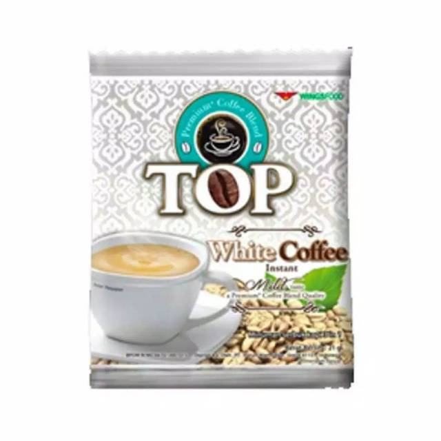 Top kopi White  coffe sachet 21 gram isi 10 sachet