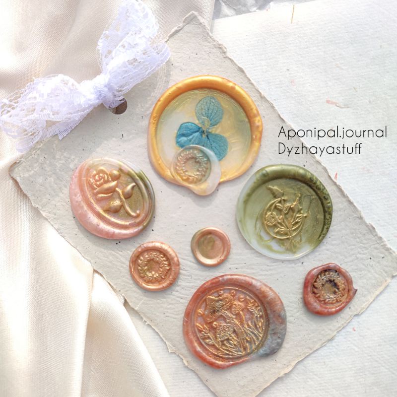 

the magical forest seal wax stamp instant / segel lilin / wax coin aesthetic handmade