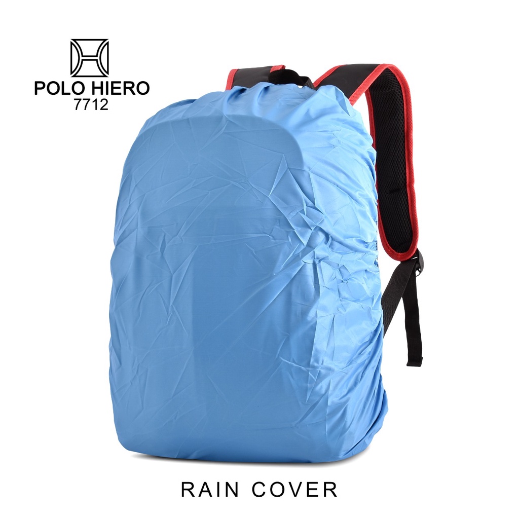 (RF) Tas Fashion Polo Hiero 7712 Tas Sekolah Ransel Backpack [Free Rain Cover]