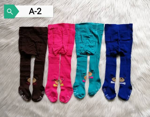 Legging Bayi Girl Boy 0-6 6-12 Cotton Rich / Legging Anti Slip Bayi