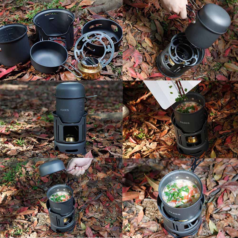 Kompor Gas Alcohol Stove Portable untuk Camping - CW-C01 - Q2TP02BK Black