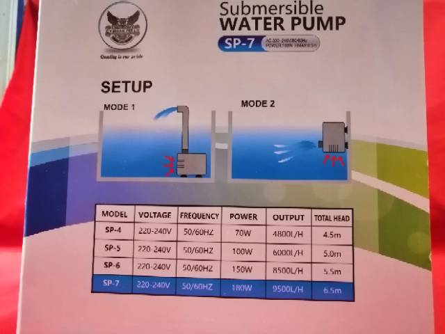 Pompa kolam air mancur energy saving SAKKAI PRO SP 7