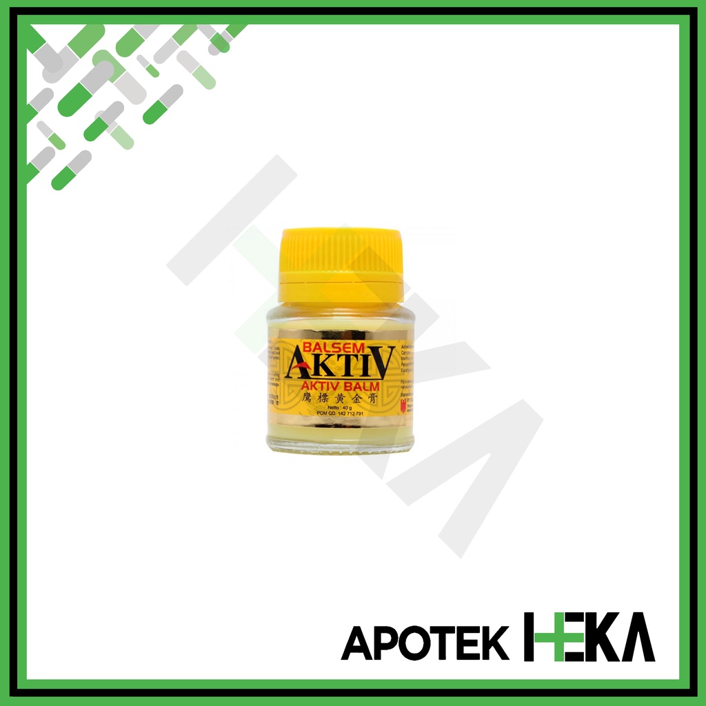 Balsem Aktiv 40 gr Balm Cap Lang Eagle Brand Kuning Pusing Gatal Encok (SEMARANG)