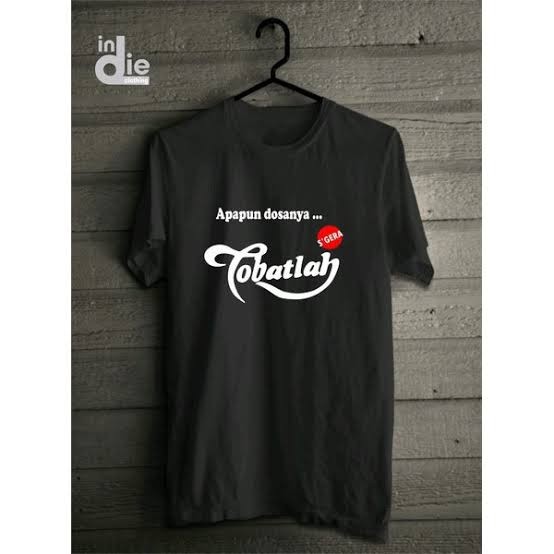 KAOS BAJU PRIA APAPUN DOSANYA BERTOBATLAH KAOS PLESETAN LUCU TEHSOSRO/COD