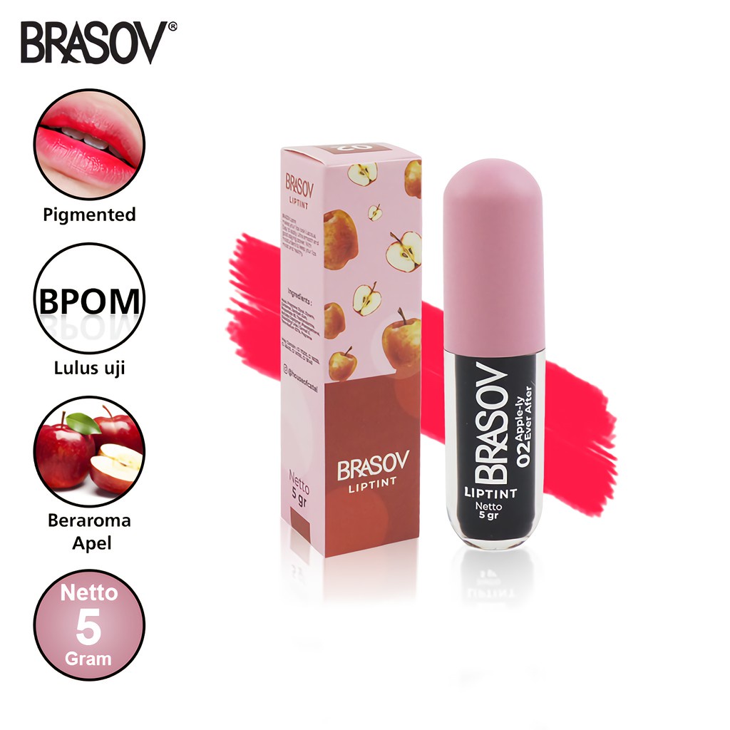 Liptint Brasov Pewarna Bibir 5Gr Original (✔️BPOM)