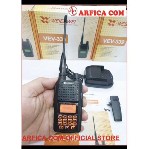 HT WEIRWEI VEV-339 VHF MINI GARANSI WEIRWEI 339 VHF