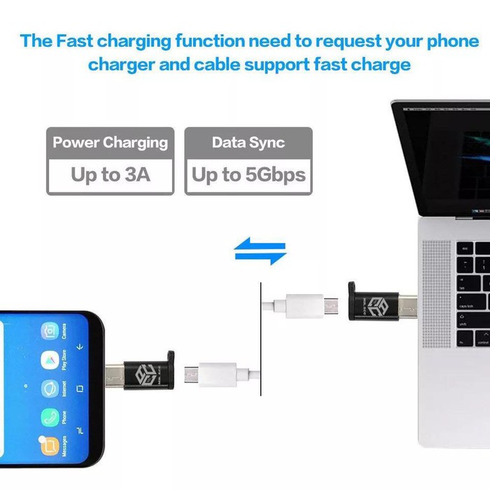 PREMIUM CONVERTER MICRO TO TYPE C ADAPTER MICRO USB TO TYPE C MR.ACC - BC