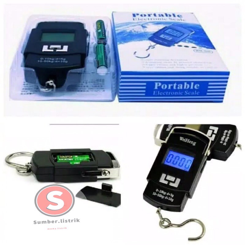 timbangan gantung digital LS 02 portable scale 50kg  berkualitas